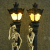 2021 New Produce Resin crafts Skeleton Man Street Lamp Ornam