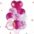 Cross-Border Hot Selling Factory Direct Sales 9PCs Metallic Confetti Classic Latex Balloons Set