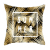 Nordic Simple Black Gold Geometric Pineapple Pillow Car and Sofa Cushion Model Room Design Bedside Backrest