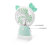 Cute Cat USB Rechargeable Fan Table Top Vertical with Light Multi-Purpose Cute Student Outdoor Easy to Carry Cool