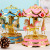 Creative Cake Baking Decorative Ornaments Colored Lights Carousel Music Box Music Box Children Girlfriends Birthday Gift