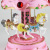 Cross-Border E-Commerce Revolving Light Trojan Music Box Music Box Children's Birthday Gifts Cake Decorative Ornaments