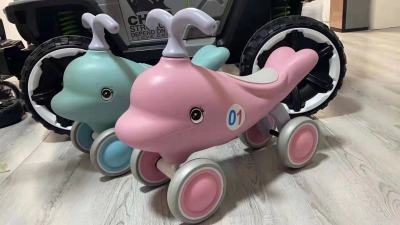 Children's Scooter Four-Wheel Balance Car Anti-Rollover Male and Female Baby Can Sit and Slide Luge Swing Car Gift