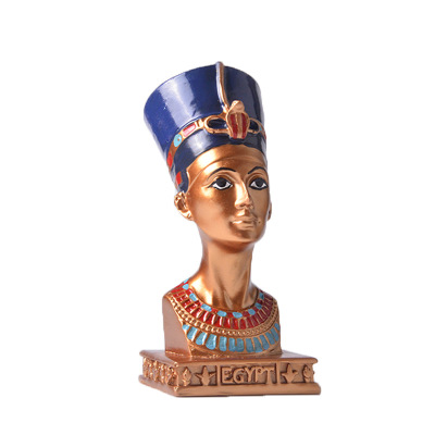 Cross-Border Egypt Retro Ornaments Queen Head Resin Crafts Home Decoration Gift Decoration Wholesale