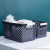 Z35-090 AIRSUN Small Storage Basket Bow Hollow Black White Gray Kitchen and Bedroom Living Room Organizing Storage Box