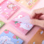 Korean Ins Sticky Notes 80 Sheets Cute Cartoon Teenage Girl Creative Tear-off Note Self-Adhesive Mark Hand Account for Students