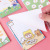 Cute Sticky Note Colorful Japanese and Korean Ins Cartoon Girl Pattern Office 50 Square Sticky N Times Message Sticker