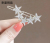 Star Hairpin Women's Rhinestone Side Single Line Clip Headdress Internet Celebrity 2021 New Hair Clip Bang Clip Frog Buckle