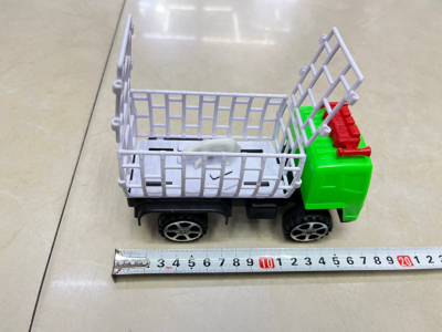 New Children's Sliding Engineering Vehicle Animal Fence Car with Animal OPP Bag Packaging