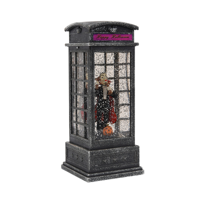 2021 New Grey Telephone Booth Vampire And Skeleton Glitter S