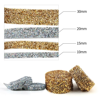Clothing Accessories Accessories Hot Melt Adhesive Diamond Band Hot Drilling Strip DIY Ornament Accessories Stick-on Crystals Crystal Diamond Sticker Belt
