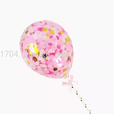 5-Inch Sequined Balloon Birthday Cake Decorative Ornaments Internet Celebrity Dress up Party Decoration Layout