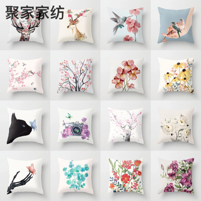 Sika Deer Series Pillow Cover Home Sofa Cushion Cover Wholesale