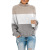 2020 Cross-Border Wish New Autumn and Winter Sweaters Knitwear Foreign Trade Women's Clothing Amazon Thick Thread Color Matching Turtleneck Pullover
