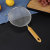 Household Stainless Steel Plastic Handle Binaural Oil Grid Kitchen Vegetable Washing Dish Drying Tool Hot Pot Frying Filter Strainer