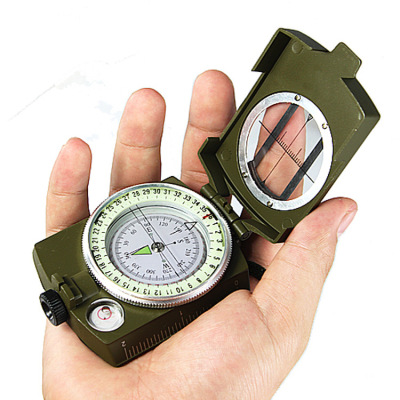 Wholesale American Metal Compass High-End Folding Military Standard Military Fan K4580 Multi-Function Luminous Compass