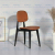  Dining Chair Home Modern Minimalist Back Stool Coffee Shop Milk Tea Shop Desk Makeup Iron Light Luxury Dining Chair