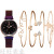Watch Women's New Hot Sale Quartz Strap Bracelet Five-Piece Set Trendy Ladies Watches Bracelet Set Casual