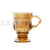 Retro European Style Cup Congo Red Tea Cup Milky Tea Cup Amber Glass Wine Cup Drink Cup Small Cute Coffee Cup
