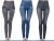 3 Color 8 Size TV Imitation Denim Leggings Women's Spring and Autumn High Waist Outerwear One-Piece Trousers Legging