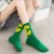 Korean Color Socks Women's New Middle Tube Cotton Socks Instagram Mesh Red Tide Socks Pile Style Tube Socks Women