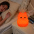 Cross-Border Hot Cartoon Animal Owl Silicone Night Lamp USB Rechargeable Light Pat a Color-Changing Lamp Remote Control Table Lamp