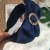 Korean Style Retro Solid Color Satin Extra Wide Hair Band Fabric Bow Rhinestone Wide Brim Hair Band
