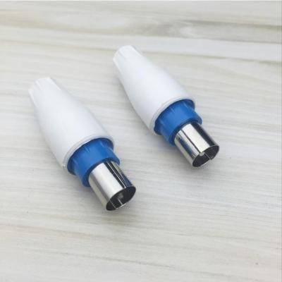 TV Straight Plug RF Head Cable TV Plug Bamboo Joint Head Male Connector Cable Television Joint Radio-Frequency Head