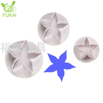 3D Flower Plunger Cutter Fondant Chocolate Stamp Biscuit Mould Dough Sugar Cream Cake Decorating Tools