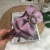 Korean Style Retro Solid Color Satin Extra Wide Hair Band Fabric Bow Rhinestone Wide Brim Hair Band