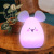 Cross-Border Hot Selling Cartoon Animal Mouse Silicone Night Lamp Bedside Atmosphere Light Colorful Color Changing Bedside Lamp USB Light