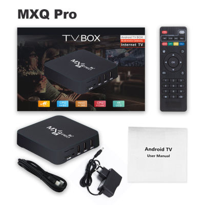 Android 10 TV Magic Box MXQ-PRO 4K HD Network Set-Top Box Voice Remote Control WiFi Smart
