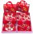 New Year Children's Hair Accessories Chinese Style Bright Red Hair Ball Hair Clip Bow Edge Clip Baby Hair Clip Gift Set