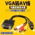 VGA to AV Cable Computer Connection HD TV Monitor S Terminal Lotus Video Cable Converter Three Color Difference Line