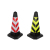Rubber Pyramid Traffic Cone Reflecting Road Cone Parking Prohibition No Parking Barrier Column Traffic Cone Warning Triangle Conical Barrel