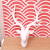 High quality new resin deer head wall decoration pure color 