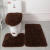 Cross-Border Delivery Toilet Bathroom Toilet Bathtub Nordic Style Floor Mat PVC Non-Slip Mat Three-Piece Silk Set