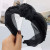 New Japanese and Korean Style Tulle Hairband Korean Knot in the Middle Single Row Small Rice-Shaped Beads Wide Side Simplicity Hairpin Hair Ornaments Headband