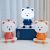 Cartoon Skateboard Rabbit Led Table Lamp Three-Gear Dimming Small Night Lamp Children's Bedroom Bedside Lamp Ambience Light Gifts