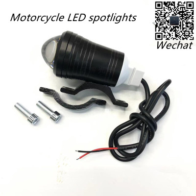 LED Lights of Motorcycle 12V Spotlight Strong Light Flashing Light Electric Car Headlight Laser Gun Far and near Light