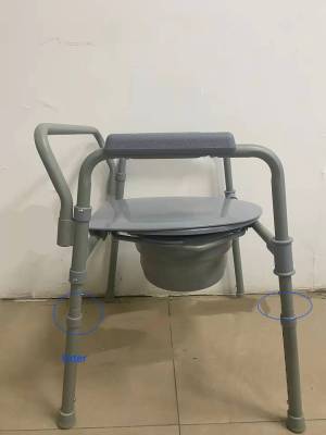 Potty Seat Chrome Plating Or Powder Coating Frame for the Elderly and Disabled Wheelchair for Foreign Trade