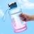 Large Capacity Sports Straw Kettle Large Space Bottle Men's Mesh Red Outdoor Water Bottle Ton Bucket