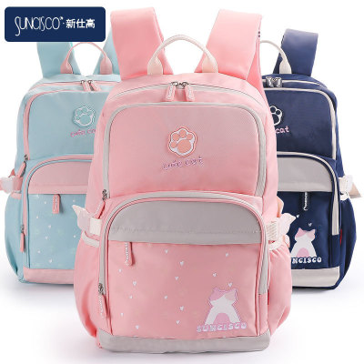 Official Flagship Store Genuine Primary School Student Cartoon Schoolbag Korean Style Lightweight Backpacks Grade 1-3-5