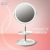 B0120 round Double Layer Storage Tray Makeup Mirror Cosmetic Mirror Princess Mirror Beauty Storage Mirror Desktop Bedside