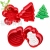 3PCS DIY Cream Sugar Cream Craft Christmas Chocolate Stamp Biscuit Mold Dough ABC Pattern Plunger Cutter For Fondant