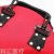 Red Portable Semicircle Multi-Compartment Hard Bag