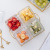 Light Luxury Dried Fruit Dim Sum Plate Afternoon Tea Fruit Snack Plate Glass Compartment Creative Home Living Room Snack Tray Set