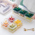 Light Luxury Dried Fruit Dim Sum Plate Afternoon Tea Fruit Snack Plate Glass Compartment Creative Home Living Room Snack Tray Set