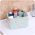 Printed Cotton and Linen with Handle Storage Basket Sundries Storage Basket Fabric Desktop Cosmetics Storage Box Storage Basket