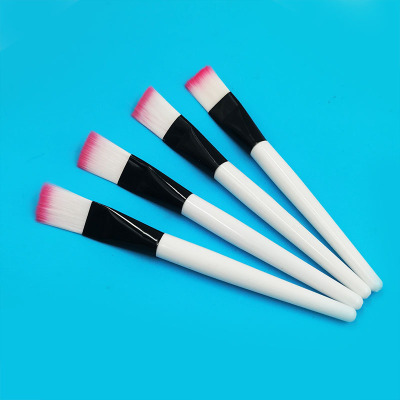 White Penholder Facial Treatment Brush Makeup Brush Yiwu Makeup Brush Powder Foundation Brush Double Color Brush DIY Mask Blending Makeup Tools